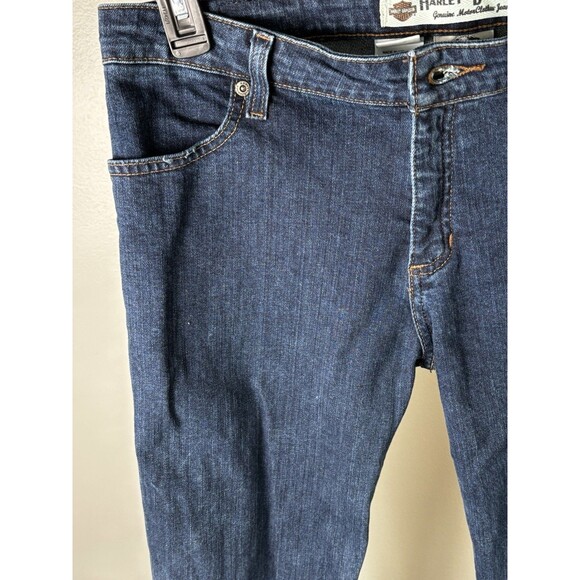 Harley Davidson Jeans Womens 10 Blue Straight Denim Motorcycle Biker regular - Picture 14 of 16